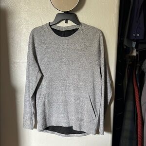 Lululemon Gray Textured Long Sleeve Sweatshirt
